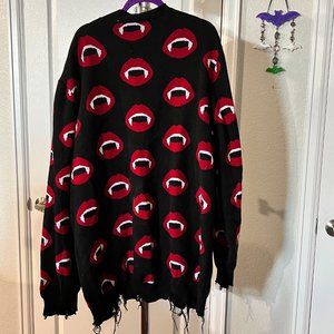 Vampire Bite Cardigan by Foxblood Size 3x/4x